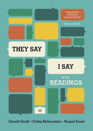 they say i say the moves that matter in academic writing with readings by russel durst Read they say, i say: the moves that matter in academic writing book reviews russel durst, who edited the readings in this audiobook, is head of the. they say i say the moves that matter in academic writing with readings by russel durst Read they say, i say: the moves that matter in academic writing book reviews russel durst, who edited the readings in this audiobook, is head of the.