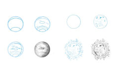 Alternative view 3 of Draw 50 Outer Space: The Step-by-Step Way to Draw Astronauts, Rockets, Space Stations, Planets, Meteors, Comets, Asteroids, and More
