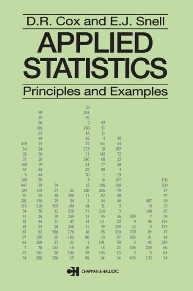 Applied Statistics - Principles and Examples / Edition 1