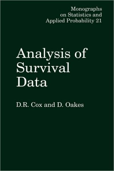 Analysis of Survival Data / Edition 1