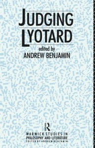 Title: Judging Lyotard, Author: Andrew Benjamin