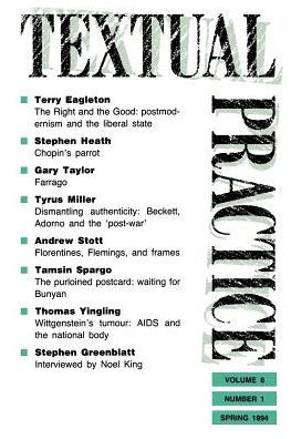 Textual Practice: Volume 8, Issue 1