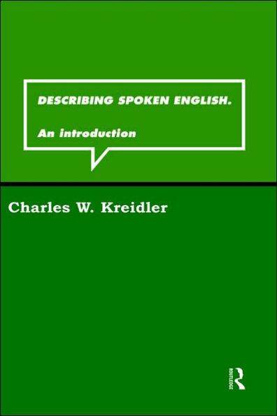 Describing Spoken English: An Introduction / Edition 1