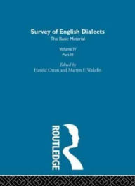 Title: Survey Eng Dialects Vol4 Prt3, Author: Michael V. Barry