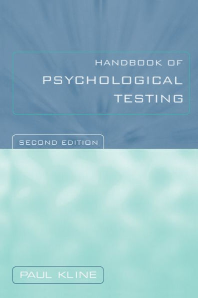 Handbook of Psychological Testing
