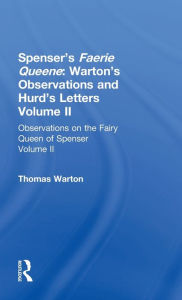 Title: Observations On Fairy Queen V2, Author: Thomas Warton