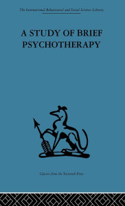 Title: A Study of Brief Psychotherapy, Author: D. H. Malan
