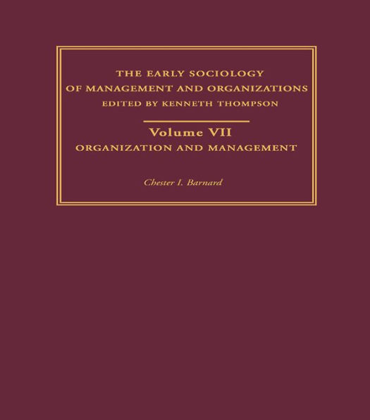 Organization and Management: Selected Papers / Edition 1