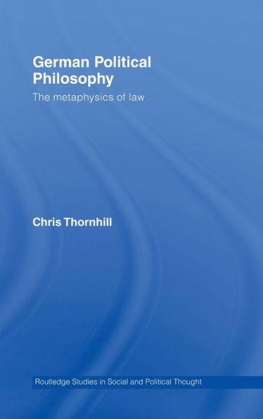 German Political Philosophy: The Metaphysics of Law