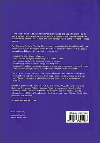 The Biological Basis of Nursing: Cancer / Edition 1