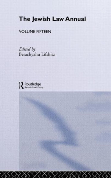 The Jewish Law Annual Volume 15 / Edition 1