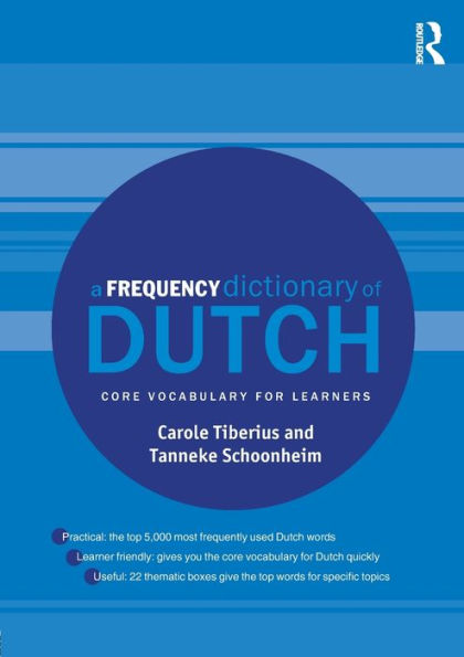 A Frequency Dictionary of Dutch: Core Vocabulary for Learners