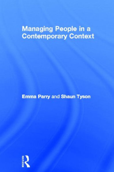 Managing People a Contemporary Context