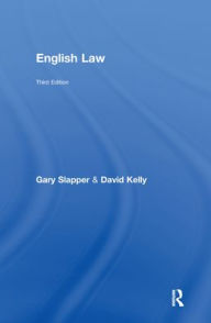 Title: English Law / Edition 3, Author: Gary Slapper