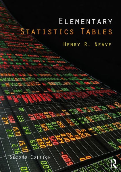 Elementary Statistics Tables / Edition 2