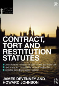 Title: Contract, Tort and Restitution Statutes 2012-2013, Author: James Devenney