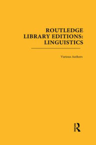 Title: Routledge Library Editions: Linguistics, Author: Various