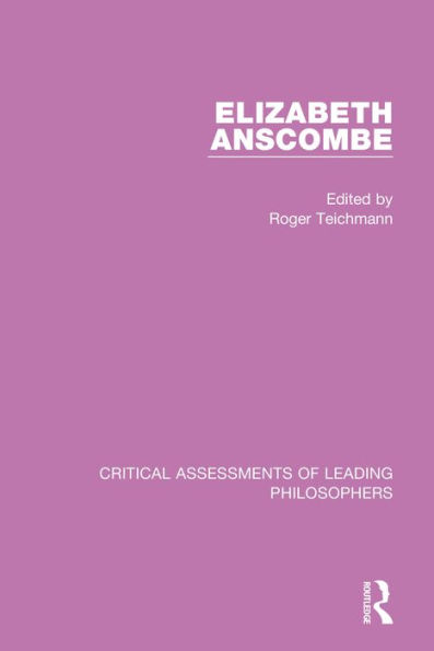 Elizabeth Anscombe, 4-vol. set / Edition 1