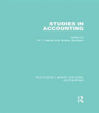 Studies in Accounting / Edition 1