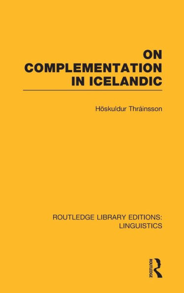 On Complementation in Icelandic / Edition 1