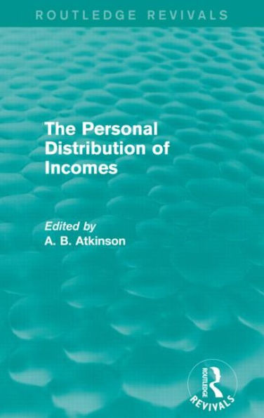 The Personal Distribution of Incomes (Routledge Revivals)