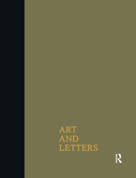 Art & Letters July-Winter 1918: 2 Volumes / Edition 1