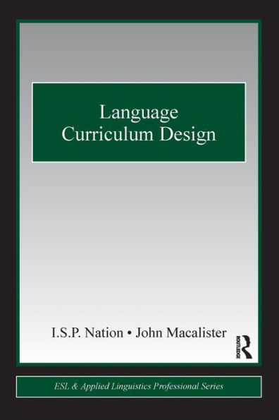 Language Curriculum Design / Edition 1