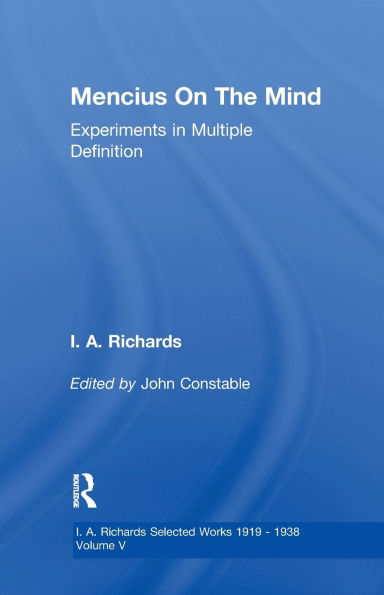Mencius On The Mind V 5: Experiments in Multiple Definition