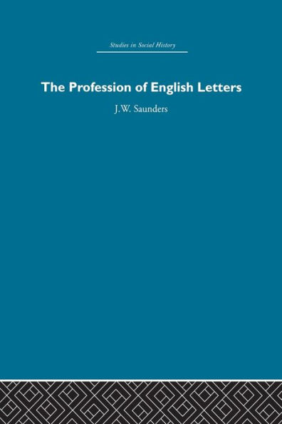 The Profession of English Letters