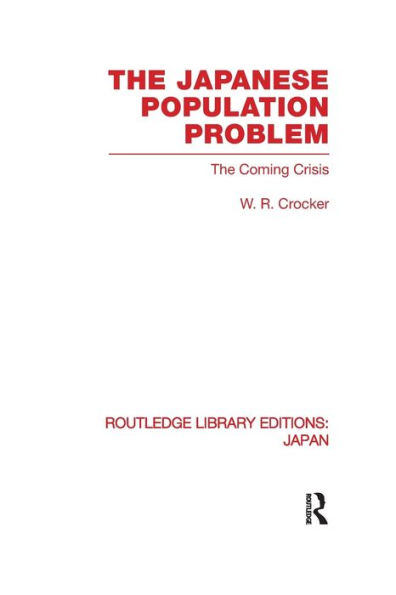 The Japanese Population Problem: Coming Crisis