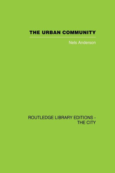 The Urban Community: A World Perspective