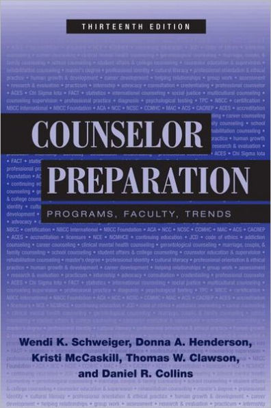Counselor Preparation: Programs, Faculty, Trends