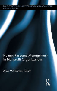 Title: Human Resource Management in Nonprofit Organizations, Author: Alina McCandless Baluch