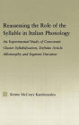 Reassessing the Role of the Syllable in Italian Phonology: An Experimental Study of Consonant Cluster Syllabification, Definite Article Allomorphy, and Segment Duration / Edition 1