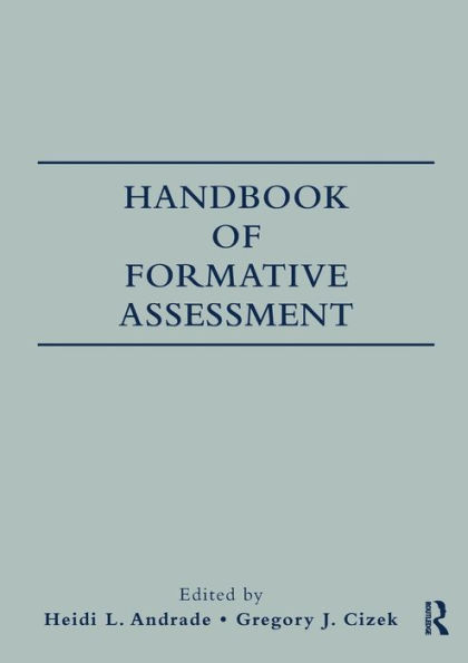 Handbook of Formative Assessment