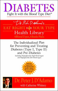 Title: Diabetes: Fight It with the Blood Type Diet: The Individualized Plan for Preventing and Treating Diabetes (Type I, Type II) and Pre-Diabetes, Author: Peter J. D'Adamo
