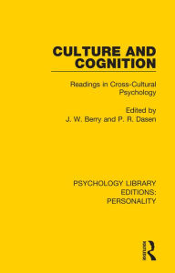 Title: Culture and Cognition: Readings in Cross-Cultural Psychology, Author: J. W. Berry