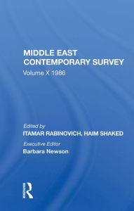 Title: Middle East Contemporary Survey, Volume X, 1986, Author: Itamar Rabinovich