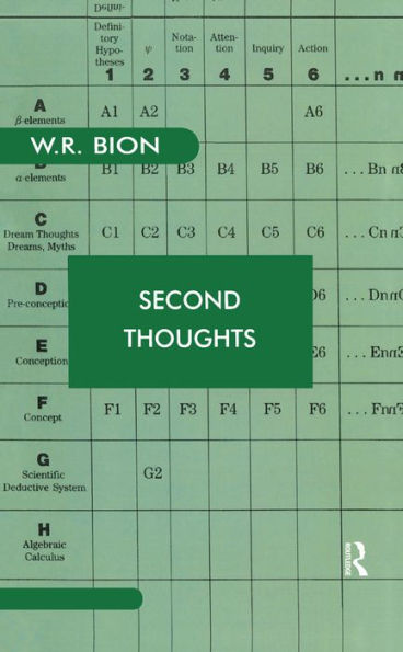 Second Thoughts: Selected Papers on Psychoanalysis