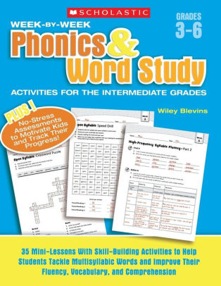 week by week phonics word study activities for the intermediate