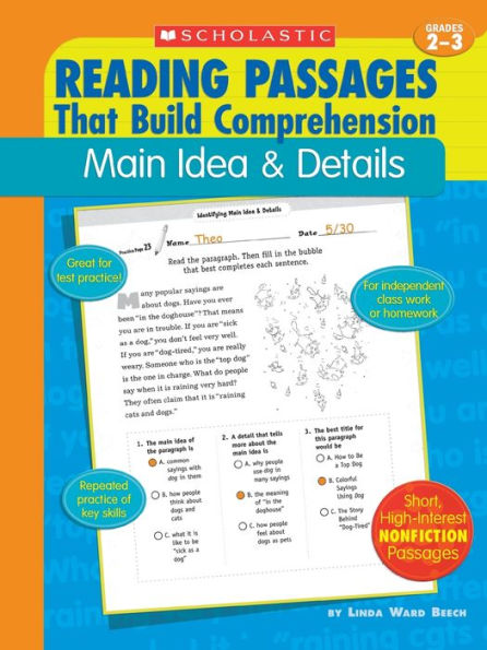 Reading Passages That Build Comprehension: Main Idea and Details Grades 2-3