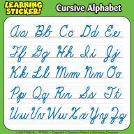 Title: Cursive Alphabet Learning Stickers