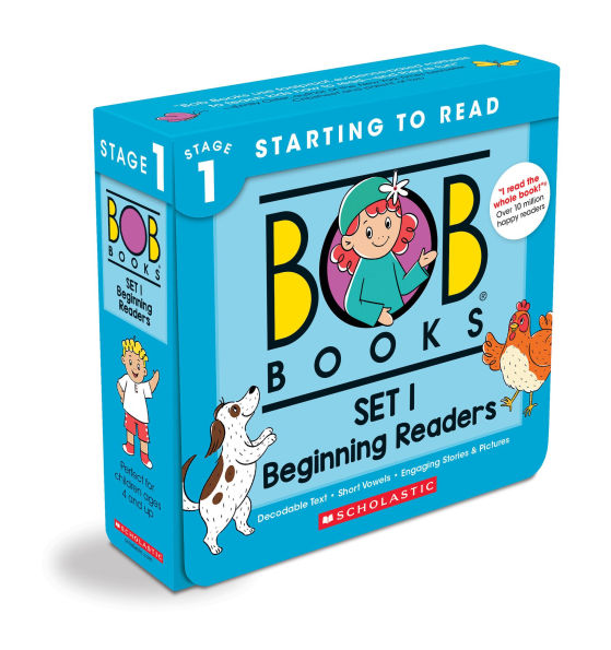 Bob Books - Set 1: Beginning Readers Box Phonics, Ages 4 and up, Kindergarten (Stage Starting to Read)