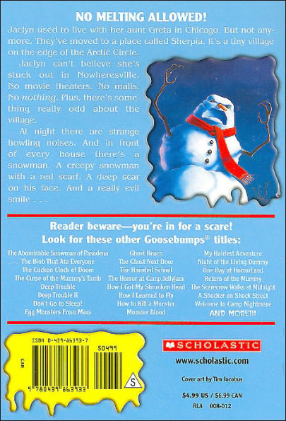 Beware, the Snowman (Goosebumps Series #51)