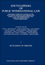 Encyclopedia of Public International Law: Settlement of Disputes 1
