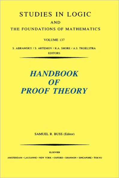 Handbook of Proof Theory