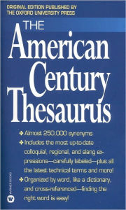 Title: The American Century Thesaurus, Author: Laurence Urdang