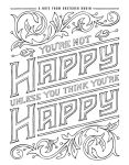 Alternative view 2 of The Happiness Project Mini Posters: A Coloring Book: 20 Hand-Lettered Quotes to Pull Out and Frame