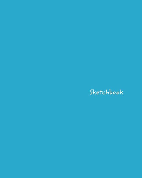 Sketchbook: Large Blue Design Drawing Book