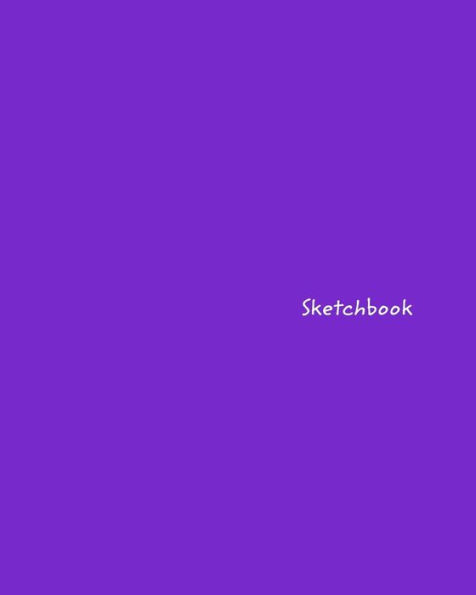Sketchbook: Large Purple Drawing Book